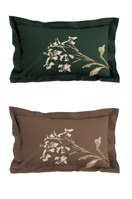 Decorative Reversible Pillowcase Pair - Trieste