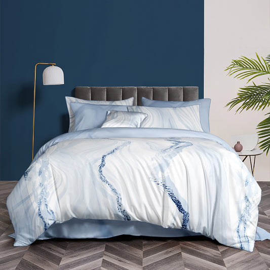 Verona Blue Duvet Bedding Set