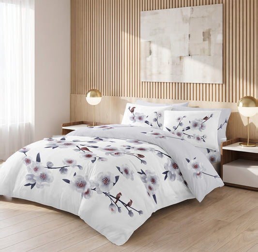 Crimson Luxury Collection duvet bedding set in a modern bedroom
