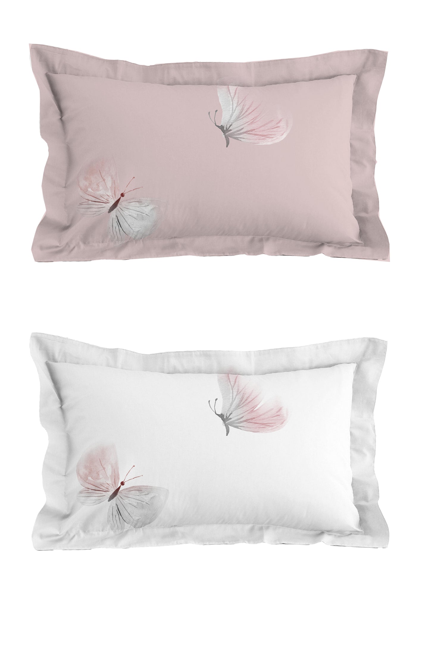 Decorative Reversible Pillowcase Pair - Milano