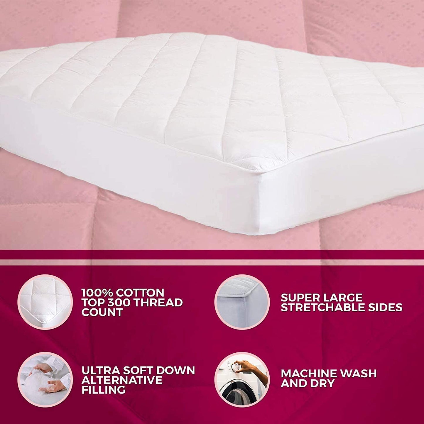 Luxuries Fitted Mattress Pad